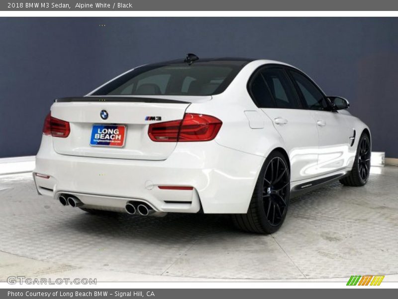 Alpine White / Black 2018 BMW M3 Sedan