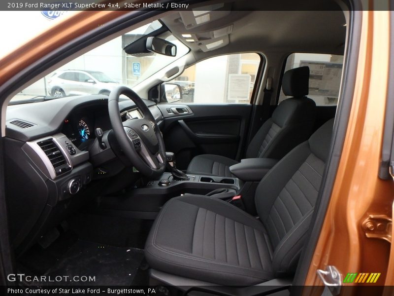 Front Seat of 2019 Ranger XLT SuperCrew 4x4