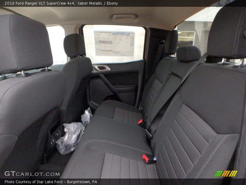 Rear Seat of 2019 Ranger XLT SuperCrew 4x4