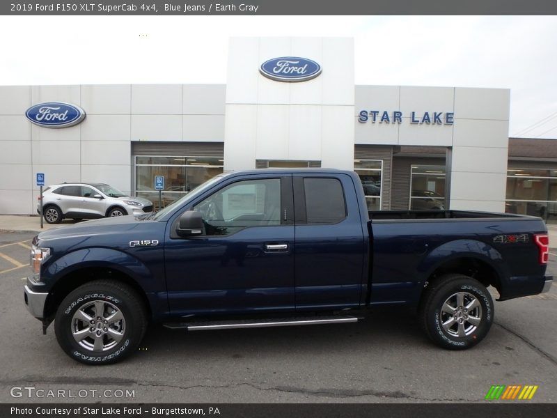 Blue Jeans / Earth Gray 2019 Ford F150 XLT SuperCab 4x4