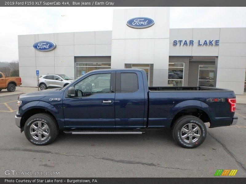 Blue Jeans / Earth Gray 2019 Ford F150 XLT SuperCab 4x4