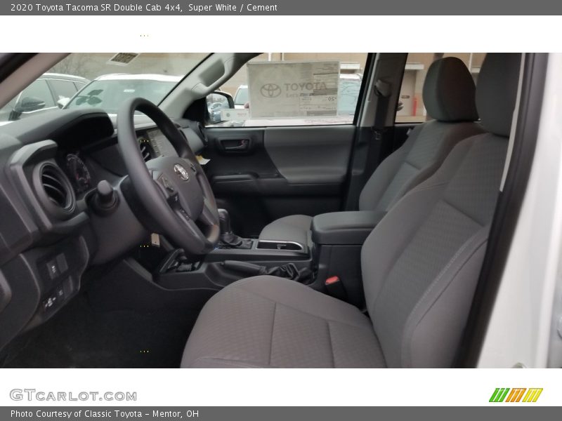 Super White / Cement 2020 Toyota Tacoma SR Double Cab 4x4
