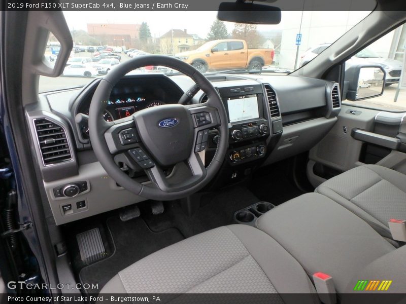  2019 F150 XLT SuperCab 4x4 Earth Gray Interior