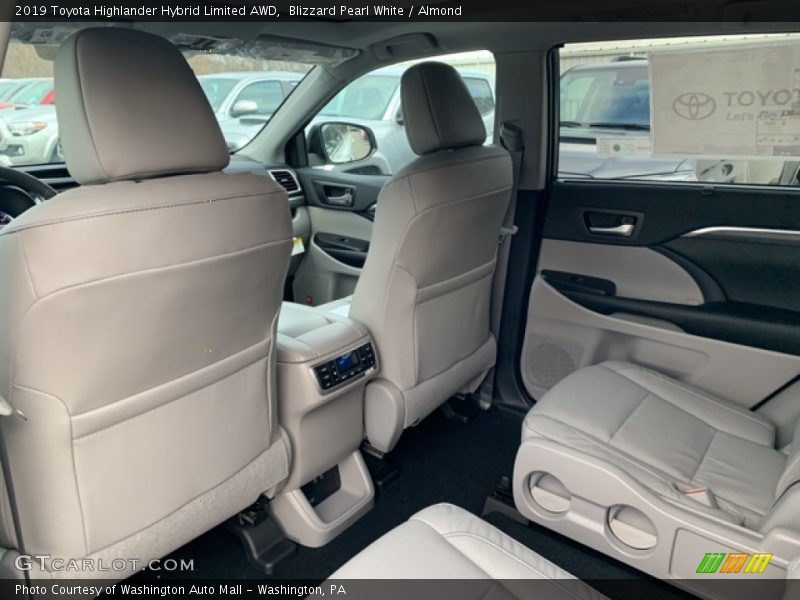 Blizzard Pearl White / Almond 2019 Toyota Highlander Hybrid Limited AWD