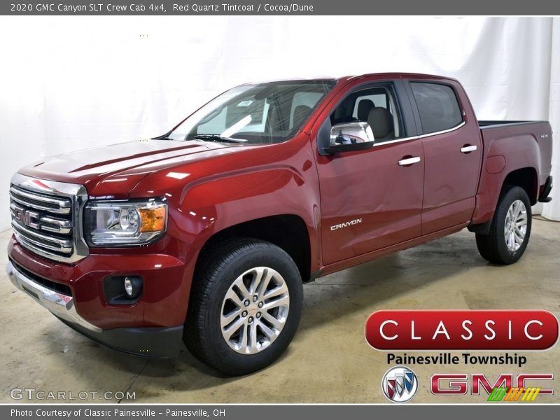Red Quartz Tintcoat / Cocoa/Dune 2020 GMC Canyon SLT Crew Cab 4x4