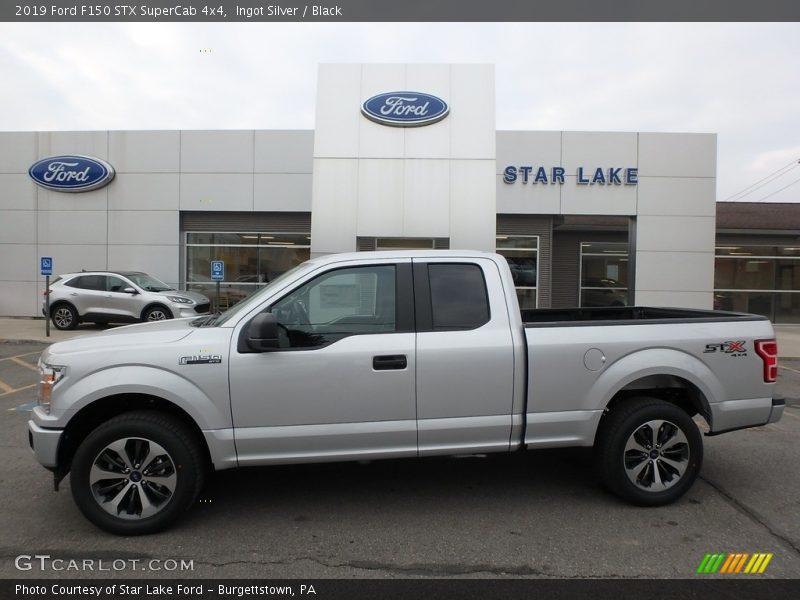Ingot Silver / Black 2019 Ford F150 STX SuperCab 4x4