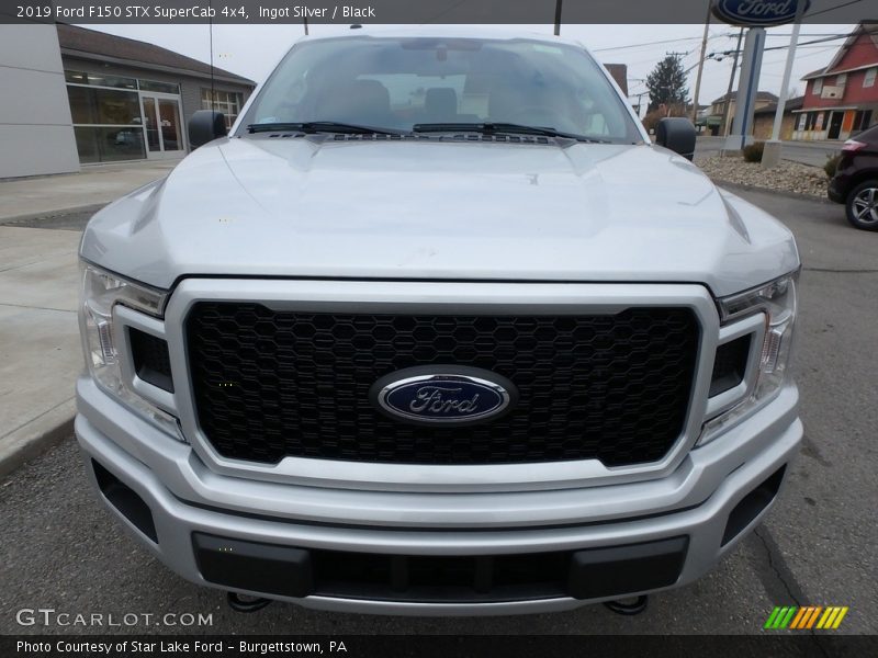 Ingot Silver / Black 2019 Ford F150 STX SuperCab 4x4