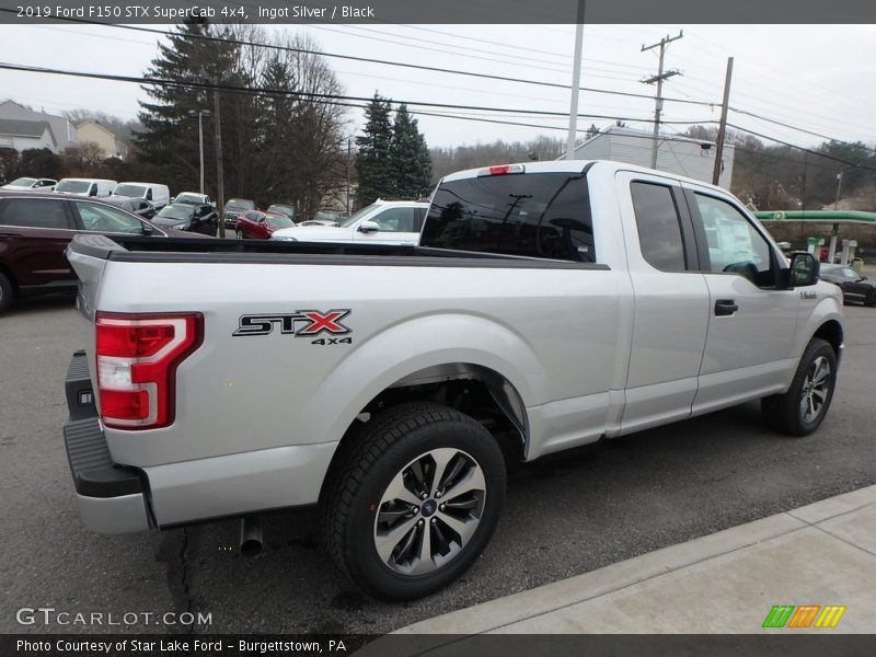Ingot Silver / Black 2019 Ford F150 STX SuperCab 4x4