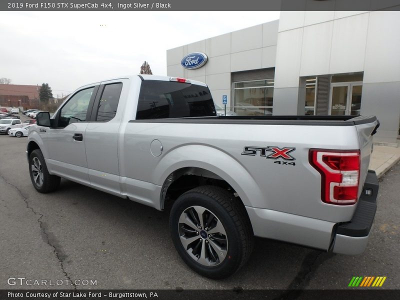 Ingot Silver / Black 2019 Ford F150 STX SuperCab 4x4