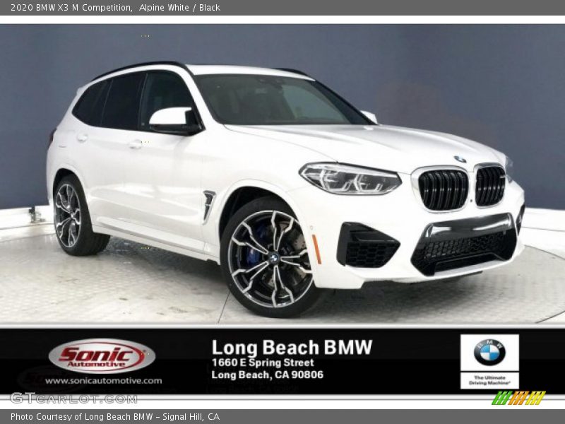 Alpine White / Black 2020 BMW X3 M Competition