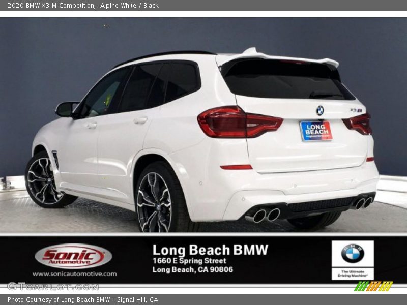 Alpine White / Black 2020 BMW X3 M Competition