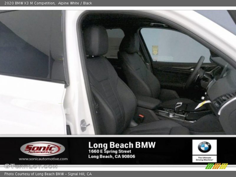 Alpine White / Black 2020 BMW X3 M Competition