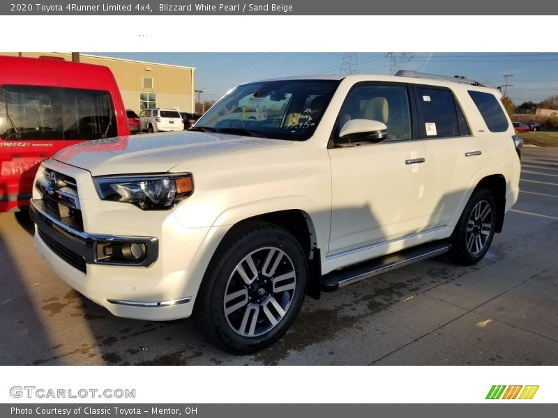 Blizzard White Pearl / Sand Beige 2020 Toyota 4Runner Limited 4x4
