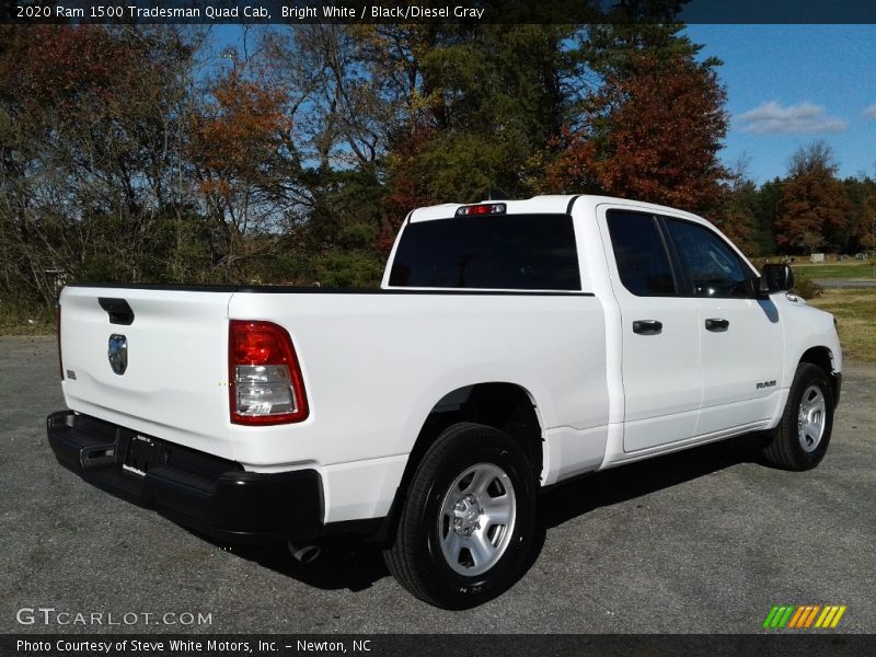 Bright White / Black/Diesel Gray 2020 Ram 1500 Tradesman Quad Cab