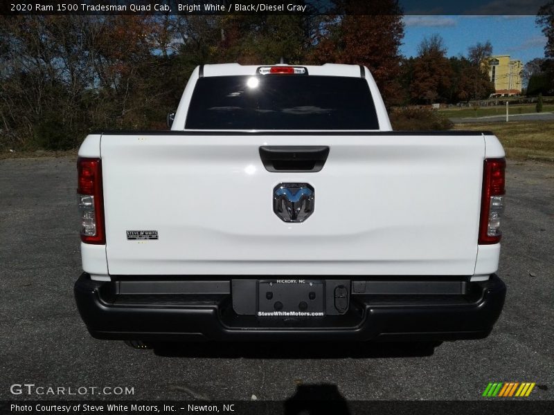 Bright White / Black/Diesel Gray 2020 Ram 1500 Tradesman Quad Cab