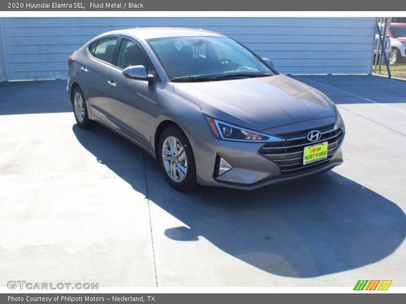 Fluid Metal / Black 2020 Hyundai Elantra SEL