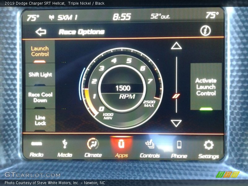Controls of 2019 Charger SRT Hellcat