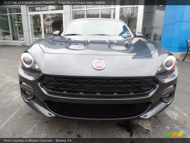 Grigio Moda Meteor Grey / Saddle 2017 Fiat 124 Spider Lusso Roadster