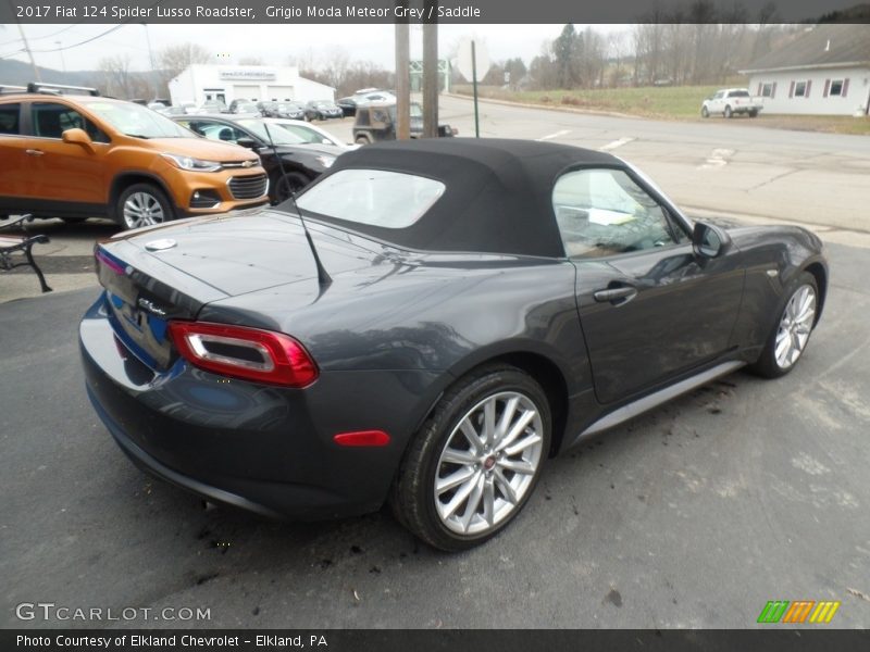 Grigio Moda Meteor Grey / Saddle 2017 Fiat 124 Spider Lusso Roadster