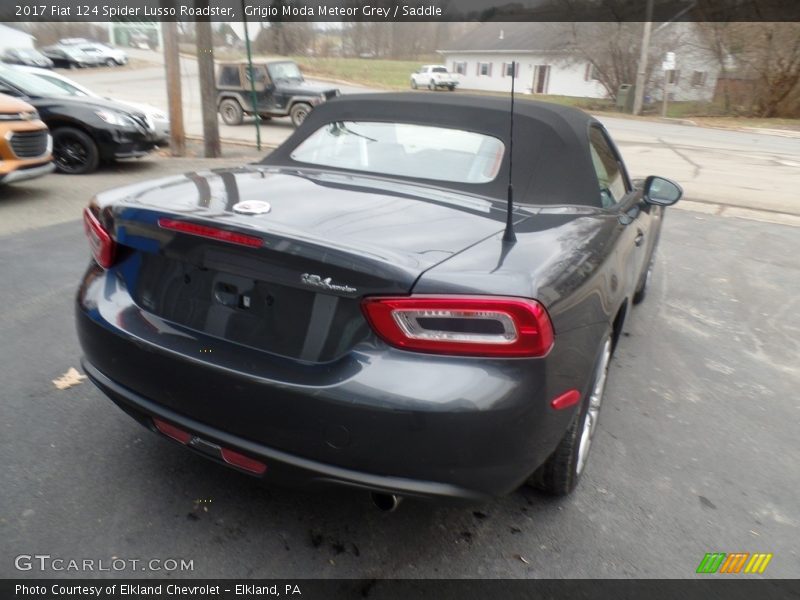 Grigio Moda Meteor Grey / Saddle 2017 Fiat 124 Spider Lusso Roadster