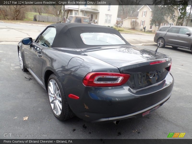 Grigio Moda Meteor Grey / Saddle 2017 Fiat 124 Spider Lusso Roadster