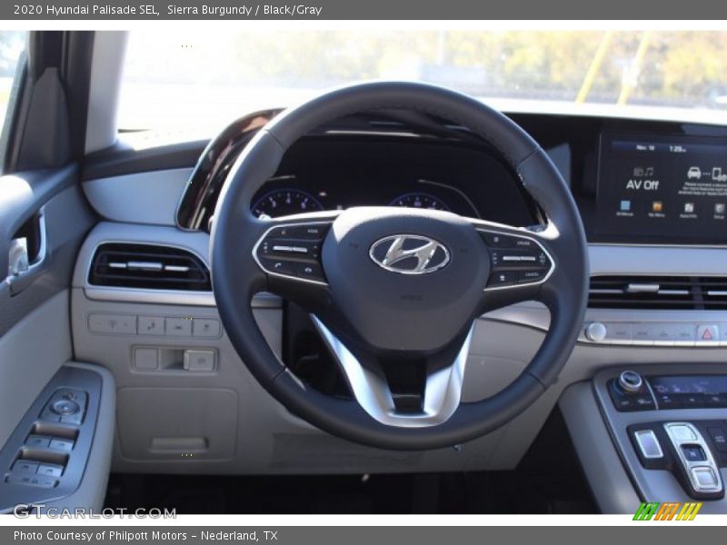 Sierra Burgundy / Black/Gray 2020 Hyundai Palisade SEL