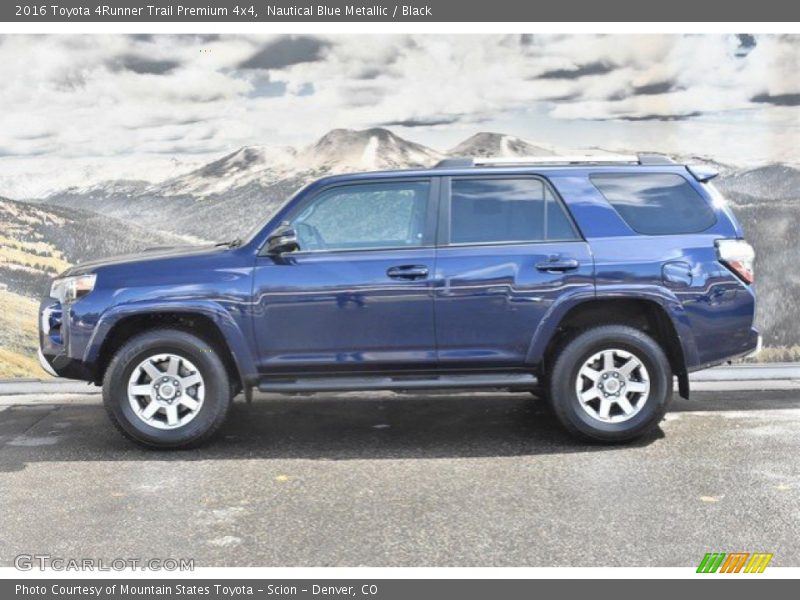 Nautical Blue Metallic / Black 2016 Toyota 4Runner Trail Premium 4x4