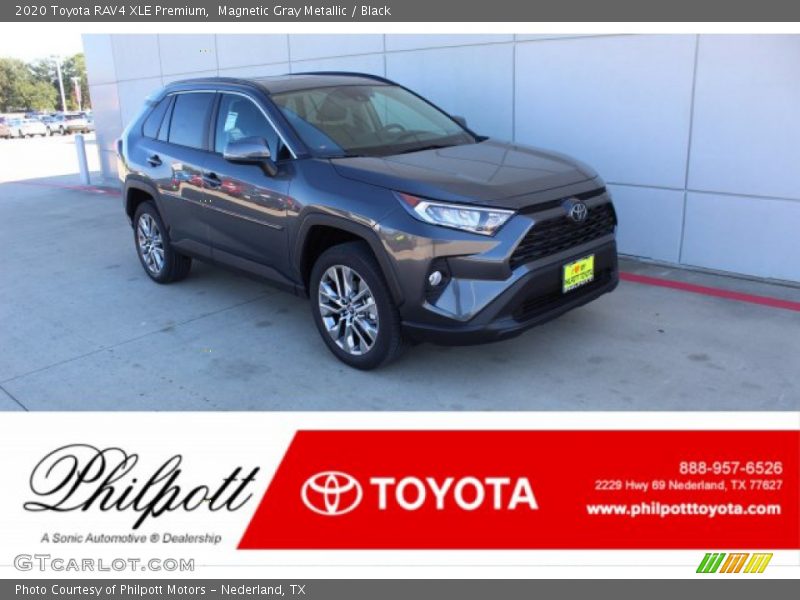 Magnetic Gray Metallic / Black 2020 Toyota RAV4 XLE Premium