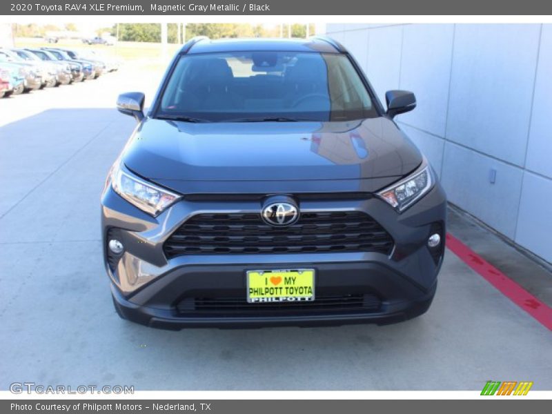 Magnetic Gray Metallic / Black 2020 Toyota RAV4 XLE Premium