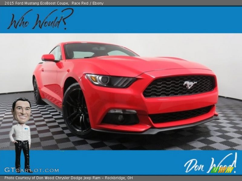 Race Red / Ebony 2015 Ford Mustang EcoBoost Coupe