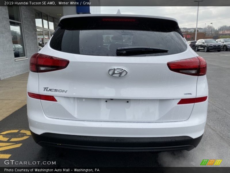 Winter White / Gray 2019 Hyundai Tucson SE AWD