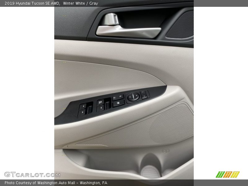 Winter White / Gray 2019 Hyundai Tucson SE AWD