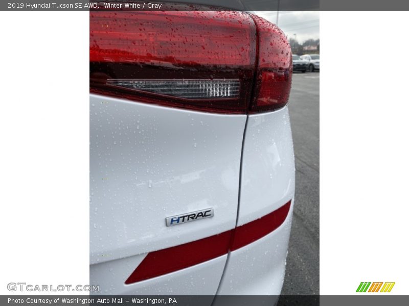 Winter White / Gray 2019 Hyundai Tucson SE AWD