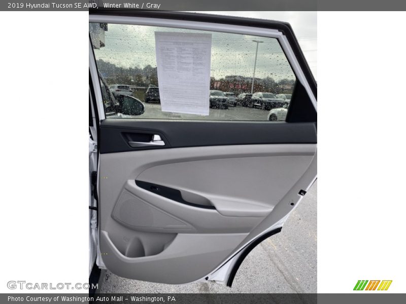 Winter White / Gray 2019 Hyundai Tucson SE AWD