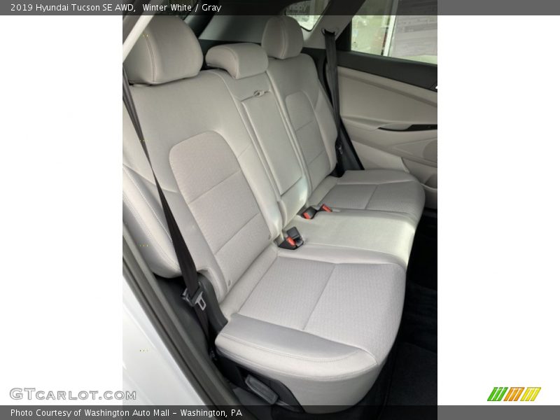 Winter White / Gray 2019 Hyundai Tucson SE AWD