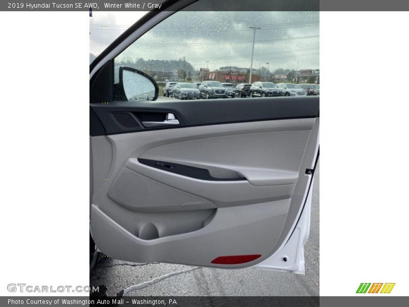 Winter White / Gray 2019 Hyundai Tucson SE AWD