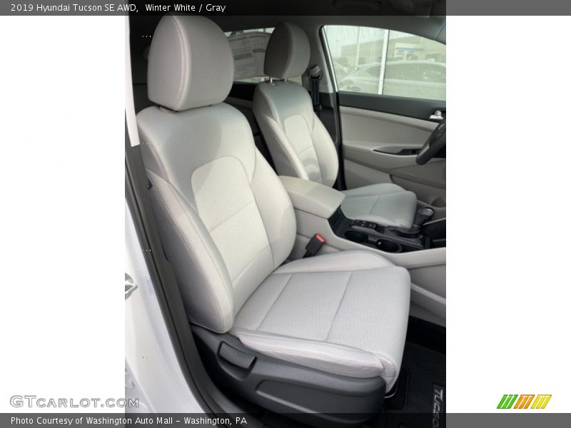 Winter White / Gray 2019 Hyundai Tucson SE AWD