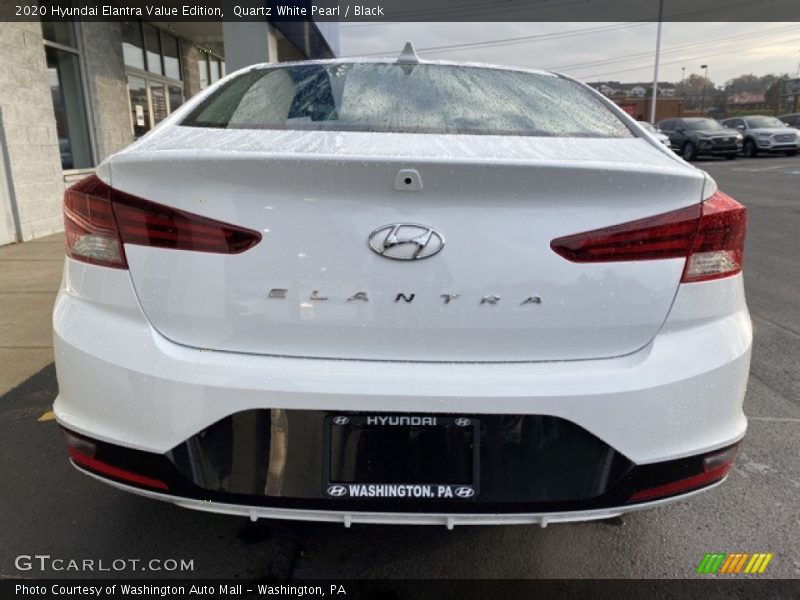 Quartz White Pearl / Black 2020 Hyundai Elantra Value Edition