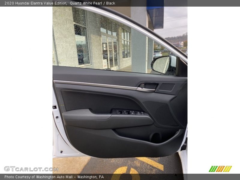 Quartz White Pearl / Black 2020 Hyundai Elantra Value Edition