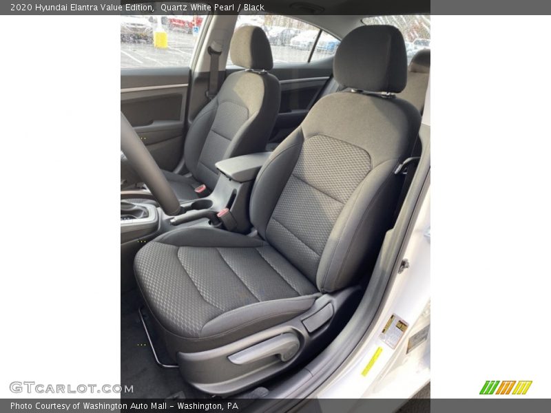 Quartz White Pearl / Black 2020 Hyundai Elantra Value Edition