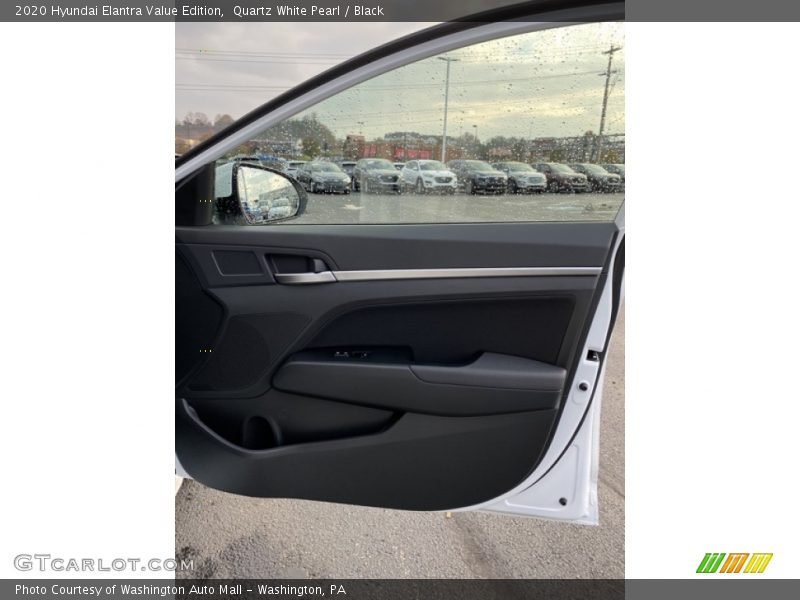 Quartz White Pearl / Black 2020 Hyundai Elantra Value Edition