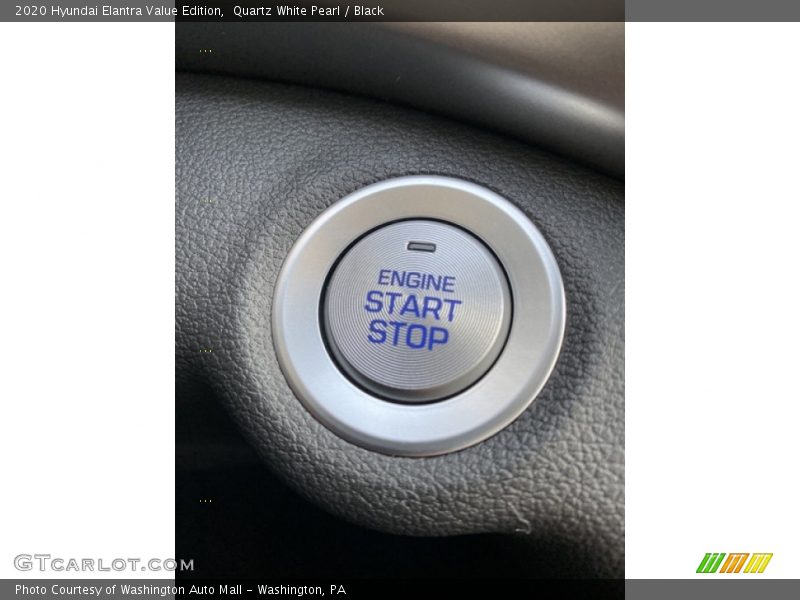 Quartz White Pearl / Black 2020 Hyundai Elantra Value Edition