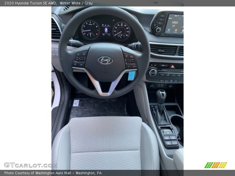 Winter White / Gray 2020 Hyundai Tucson SE AWD