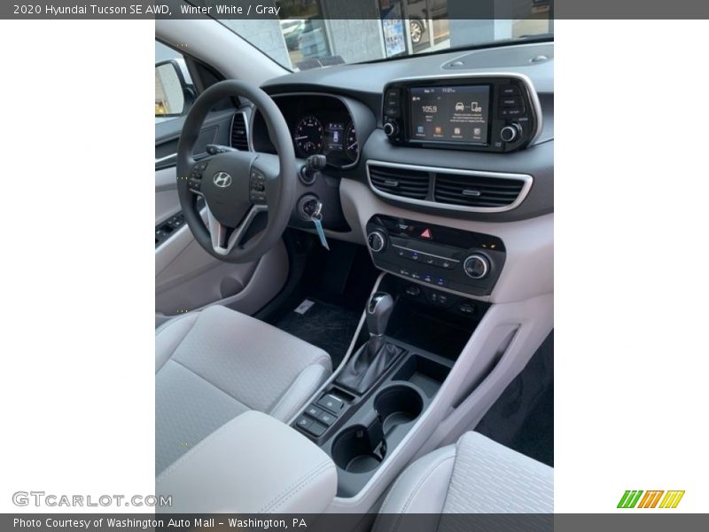 Winter White / Gray 2020 Hyundai Tucson SE AWD