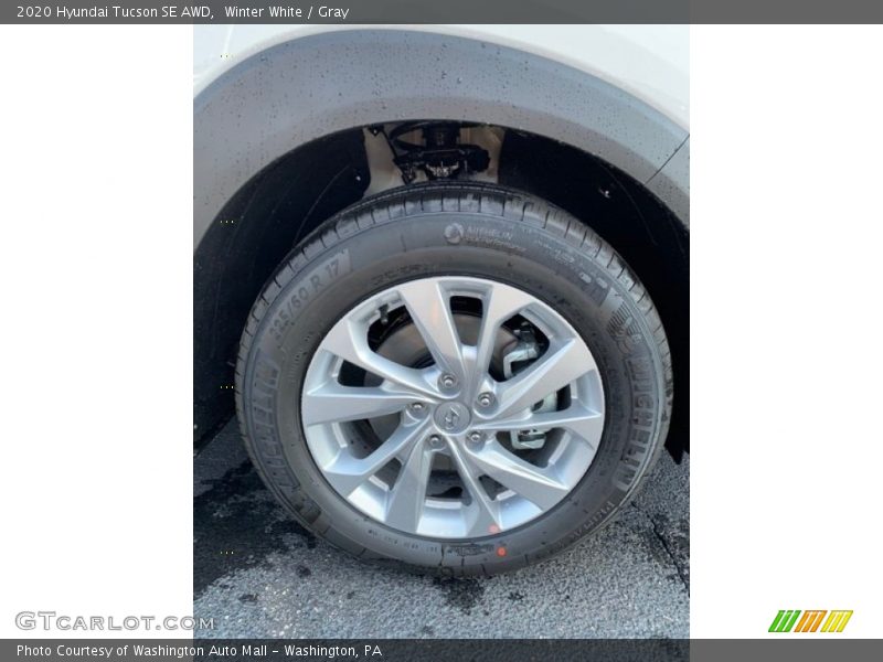 Winter White / Gray 2020 Hyundai Tucson SE AWD