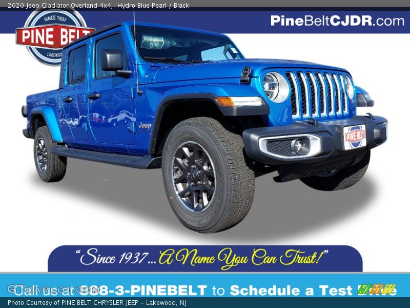 Hydro Blue Pearl / Black 2020 Jeep Gladiator Overland 4x4