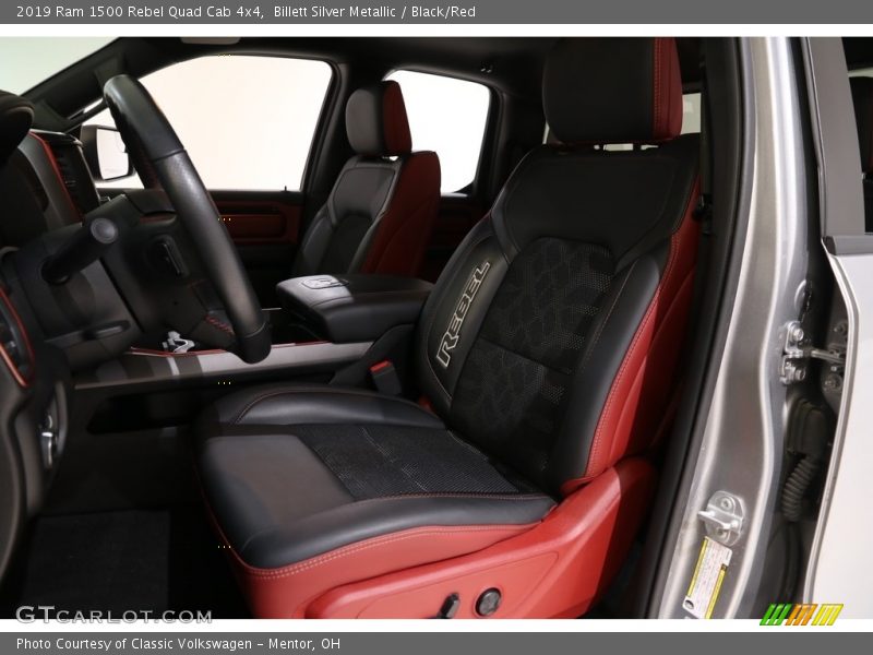 Billett Silver Metallic / Black/Red 2019 Ram 1500 Rebel Quad Cab 4x4
