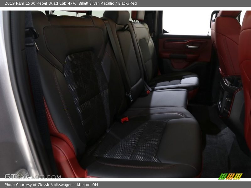 Billett Silver Metallic / Black/Red 2019 Ram 1500 Rebel Quad Cab 4x4