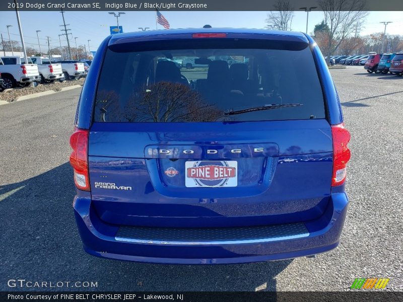 Indigo Blue / Black/Light Graystone 2019 Dodge Grand Caravan SE