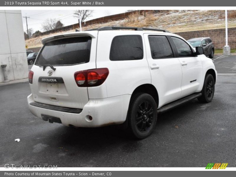 Super White / Black 2019 Toyota Sequoia TRD Sport 4x4